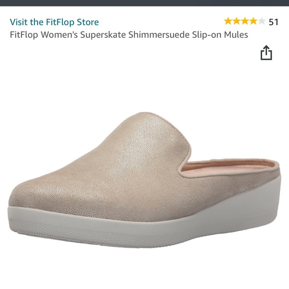 Fitflop | Shoes | Fitflop Superskate Shimmer Mules | Poshmark